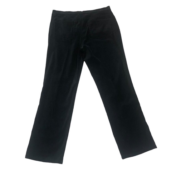 Ralph Lauren Pants Womens Size  8 Black Velvet Stretch Mid Rise Minimalist‎ - Picture 4 of 12